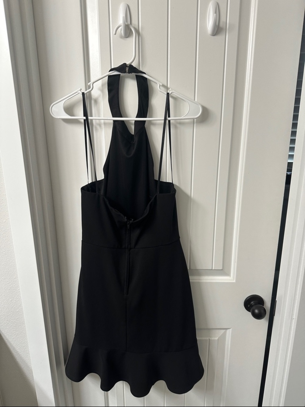 City Triangles Black Halter Ruffle Mini Dress - Picture 2 of 3